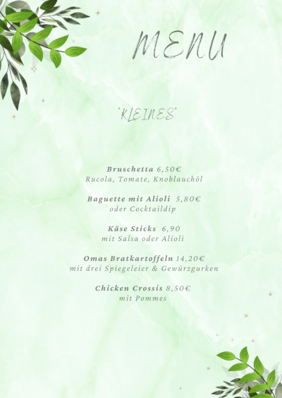 Kleine Gerichte. Bruschetta, Käse Sticks, Bratkartoffeln, Chicken