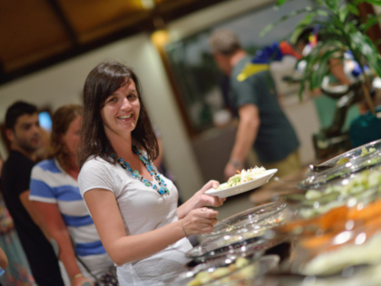 Speisekarte für Buffets.