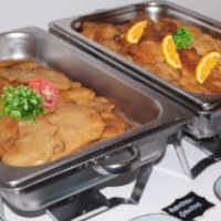 Zur Speisekarte Schnitzelbuffet. Schnitzelbuffet jeden Donnerstag mit großer Auswahl.
